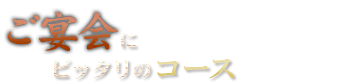 ご宴会にピッタリのコース